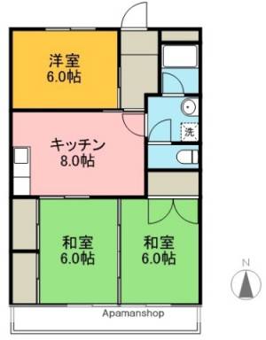 福井ハイツ 305の間取り画像