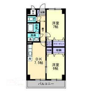 高そねマンション 807の間取り画像