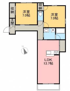 シャーメゾン　アルファⅡ 205の間取り画像