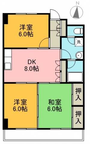 一ツ橋レジデンス 205の間取り画像