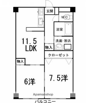 レジデンツアハト 703の間取り画像