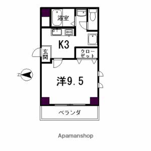 メゾンドレーヴナガオ 601の間取り画像