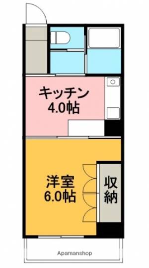 コスモハイツ高須２ Ｃ４０１の間取り画像