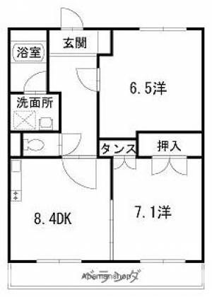 ノースリバーⅡ 501の間取り画像