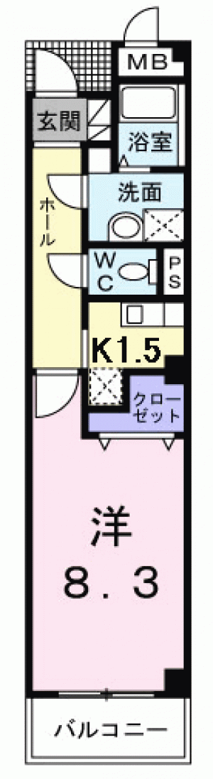 メゾン・ソレイユＮ 203の間取り画像