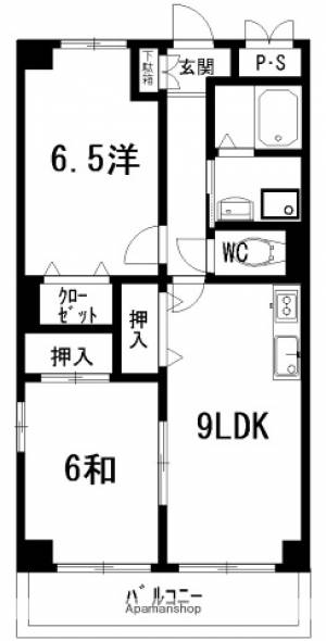 フィネス葛島 202の間取り画像