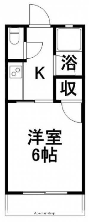 パークハイツ相模 303の間取り画像