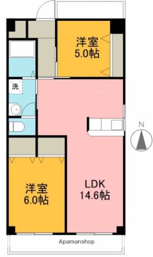 シャルム葛島 705の間取り画像