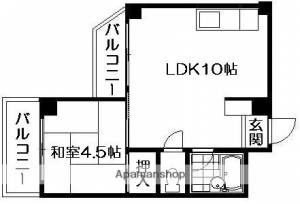 ミタニマンション 407の間取り画像