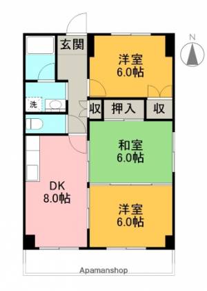 メゾンキタムラⅠ 402の間取り画像