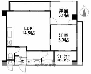 ビ・ウェル帯屋町 207の間取り画像