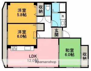 コーポ二宮Ⅲ 401の間取り画像