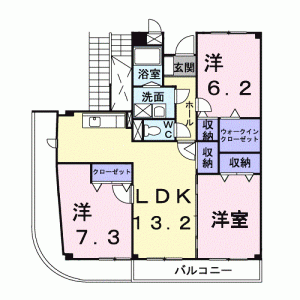 リバージュ　マンション 406の間取り画像