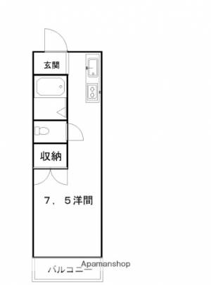 ハイスリー２１Ⅱ 206の間取り画像