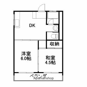 スカイパレス二葉 403の間取り画像