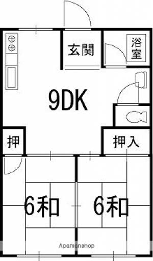 六本木ハイツⅠ ５Ａの間取り画像