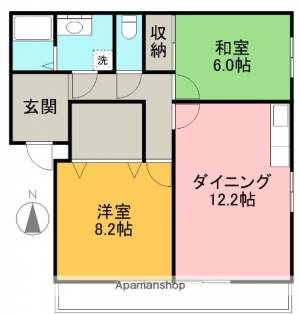 フィネス高橋 102の間取り画像