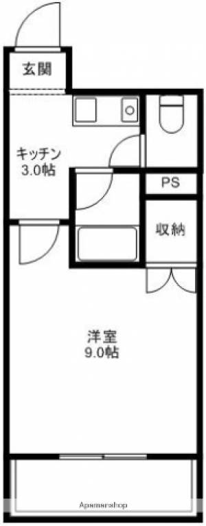 シティガーデン升形 203の間取り画像