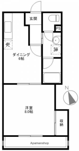 パールハイツ 305の間取り画像