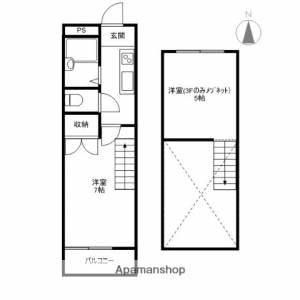 コーポ吉本 302の間取り画像