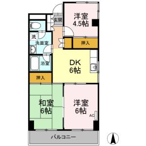 一ツ橋レジデンス 206の間取り画像