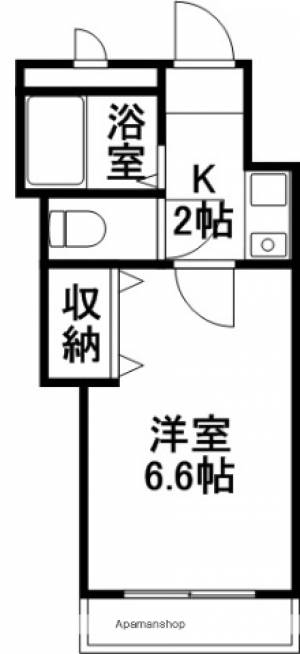 リヴィエラ上町Ⅱ 306の間取り画像