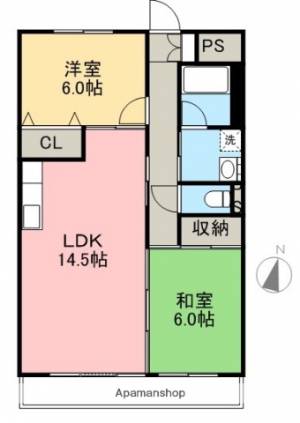 リップルガーデンⅠ 303の間取り画像