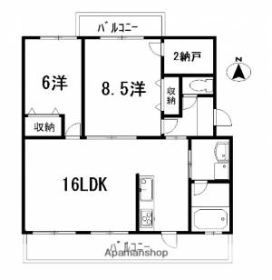 ＴＥＲＲＡＣＥ１（テラス　ワン） 303の間取り画像