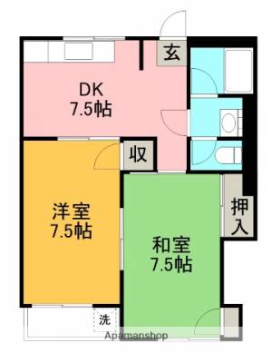 クレールメゾンＫ 203の間取り画像