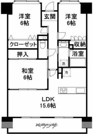 サーパス新田 1303の間取り画像