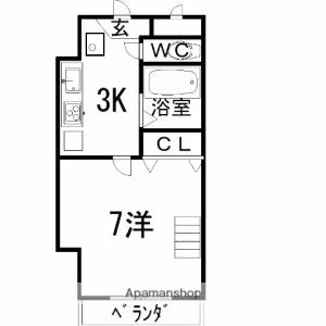 ＣＲＡＹ４（クレヨン） 406の間取り画像