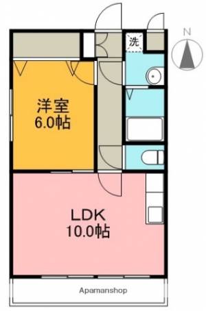 サンハイツ秦南 202の間取り画像