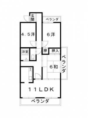 カランドリエ大篠 603の間取り画像