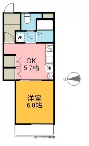 メイプル高須 Ｃ１１０の間取り画像