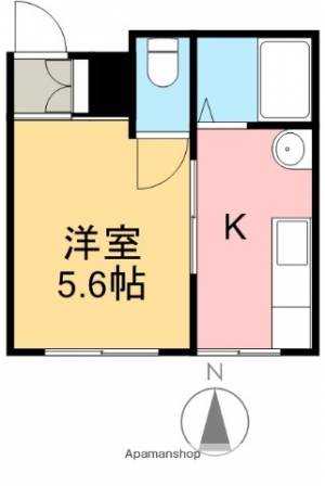 ブリック愛宕 403の間取り画像