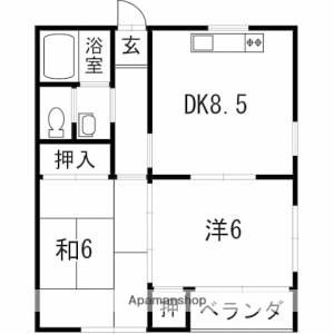 ルミネハイツＢ棟 303の間取り画像