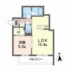 ベレオ　クレマティス 203の間取り画像