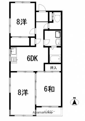 ジャストハイツ 302の間取り画像