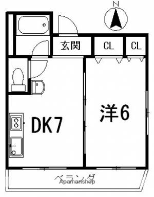 ビビィシモダ 302の間取り画像