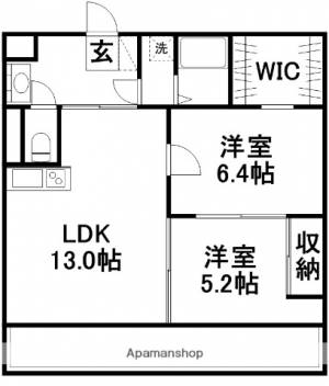 ＡＬＣＯー２ 302の間取り画像