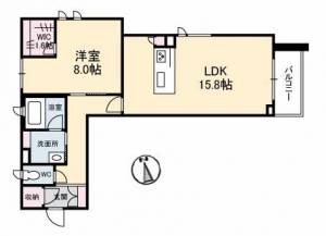 ベレオニシムラ 307の間取り画像