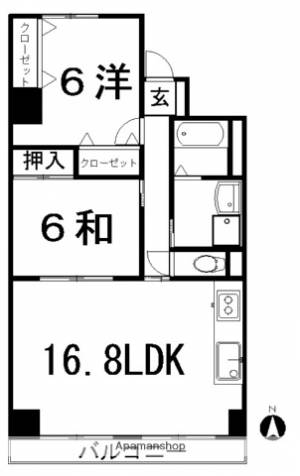 リップルガーデンⅠ 201の間取り画像