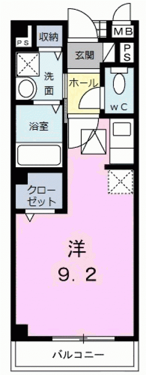 クレメント・ヒル 102の間取り画像