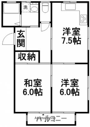 オルテンハウスⅢ 101の間取り画像