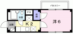 ニューサンライズ 203の間取り画像