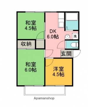 コーポごめんまち 202の間取り画像