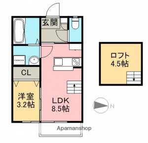 煉瓦の家　ＳＡＫＵＲＡＩ 204の間取り画像