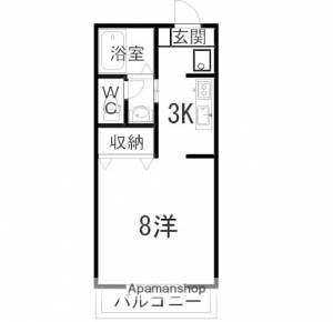 ヴィルドミール 102の間取り画像