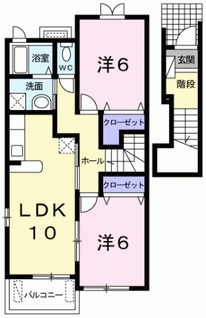 ミルフィーユ　Ｄ 203の間取り画像