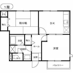 ソレアード緑ヶ丘 101の間取り画像